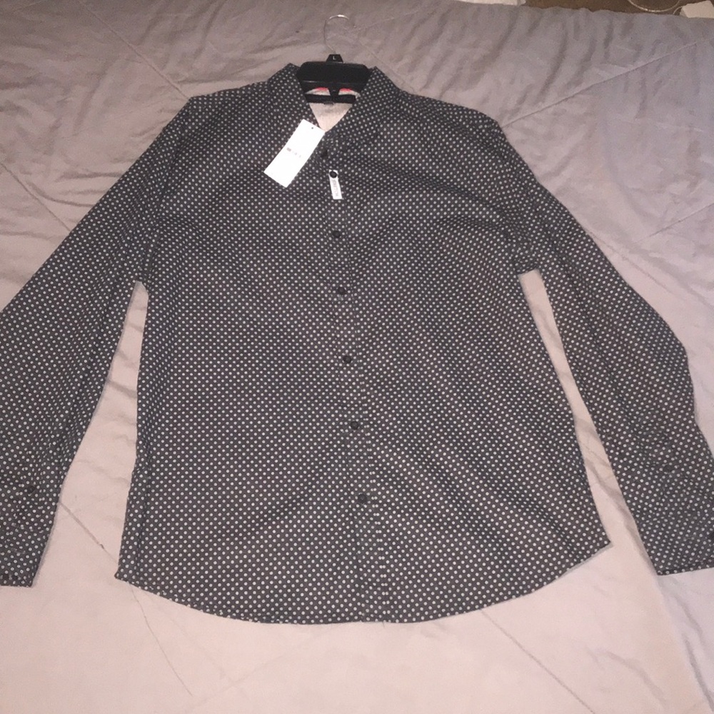 Signature studio long sleeve button down